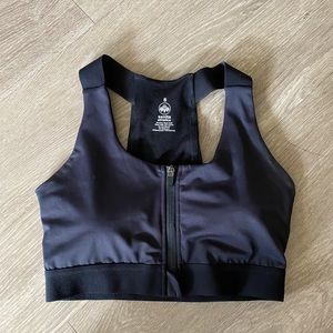 Senita zip sports bra